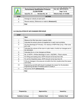 Clean Room Qualification Protocol.pdf Clean Room Performance Qualification Protocol | PDF | Applied And ...
