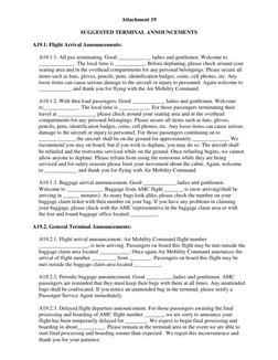 Terminal Announcement Scripts | PDF | Baggage | Aviation