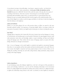 A very pleasant morning to honorable judges , time keepers , supporter teachers , my friends who 
participates in this contes