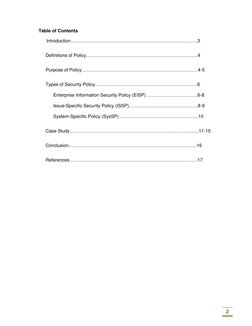 Types of Security Policies: EISP & ISSP | PDF | Information Security ...