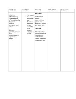 ADPIE Nursing Care Plan Example | PDF | Wellness | Science & Mathematics