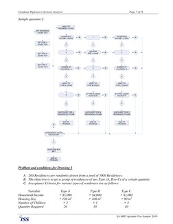 Graduate Diploma in Systems Analysis 
 
Page 7 of  8 
 
SA-DIP/ Aptitude Test Sample 2010 
Sample question 2:  
 
 
 
Problem