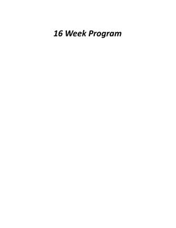 16 Week Program

