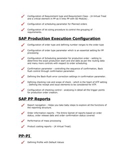 Configuration of Requirement type and Requirement Class - (A Virtual Treat 
and a critical element in PP as it links PP with