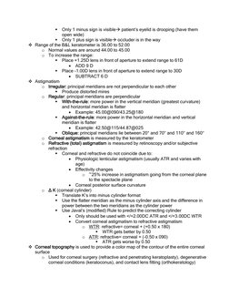  Only 1 minus sign is visible patient’s eyelid is drooping (have them 
open wide) 
 Only 1 plus sign is visible occluder