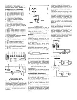 Su amplificador lo puede conectar a 110 V~
50/60Hz ó 24V      esto puede ser con 2 
baterias de carro en serie ó 1 bateria de