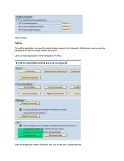 ESS Leave Request Workflow Configuration | PDF | Workflow | Systems ...