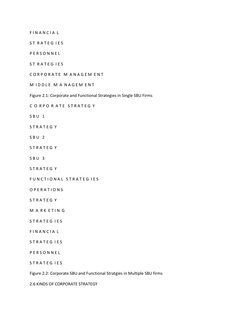 F I N A N C I A  L 
S T  R A T E G  I E S 
P E R S O N N E L 
S T  R A T E G  I E S 
C O R P O R A T E   M  A N A G E M  E N