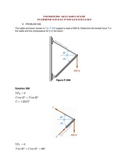 Statics Equilibrium Problems Solutions | PDF | Crane (Machine) | Truss
