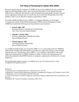 The Value of Screening for Adults With ADHD
Research suggests that the symptoms of ADHD can persist into adulthood, having a