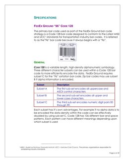 FedEx Ground Label Layout Specification | PDF | Barcode | Ascii