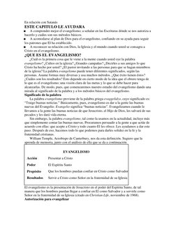 En relación con Satanás 
ESTE CAPITULO LE AYUDARA 
     ■     A comprender mejor el evangelismo; a señalar en las Escrituras
