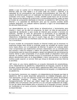 P r o g r a m a c i ó n e n . N E T
I n t r o d u c c i ó n
3 | P a g e
debido a que se cuenta con la infrae