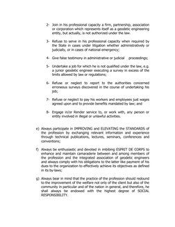 Code of Ethics for Geodetic Engineers | PDF | Profession | Engineer