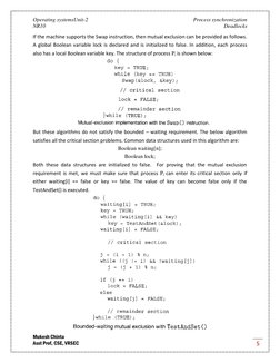 Operating systemsUnit-2 
 
Process synchronization 
NR10 
 
Deadlocks 
Mukesh Chinta 
Asst Prof, CSE, VRSEC 
5 
If the machin