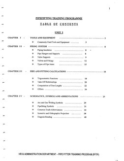 Pipe Laborer Competency Form Pipe Fitter Training Program Manual | PDF