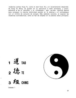 modernos estilos Kung Fu, como el Jeet Kune Do y el recientemente desarrolla-
do Kung Fu Wing, se ajustan en su estructura a