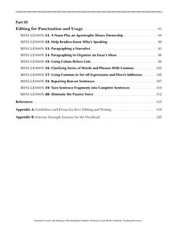 Part III
Editing for Punctuation and Usage. . . . . . . . . . . . . . . . . . . . . . . . . . . . . . . . . . . . . . . . . .
