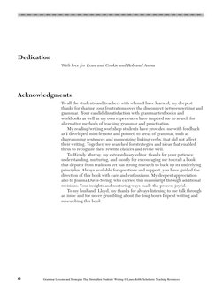 Dedication
With love for Evan and Cookie and Rob and Anina
Acknowledgments
To all the students and teachers with whom I have