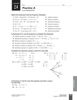 Geometry Chapter 2 Worksheets | PDF | Angle | Saxophone