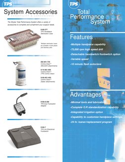Stryker TPS - Brochure PDF | PDF | Drill | Endoscopy