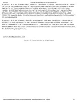 5/12/2021
FactoryTalk View Site Edition Tips and Best Practices TOC
https://rockwellautomation.custhelp.com/app/answers/answe