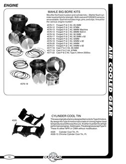 Bug Pack Catalog | PDF | Piston | Cylinder (Engine)