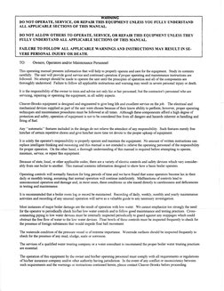 WAKN/NG 
DO NOT OPERATE, SERVICE, OR REPAIR THIS EQUIPMENT UNLESS YOU FULLY UNDERSTAND 
ALL APPLICABLE SECTIONS OF THIS MANUA