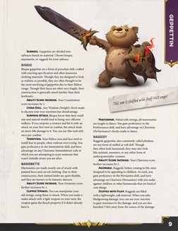 Geppettin Race Overview for D&D 5E | PDF | Dolls