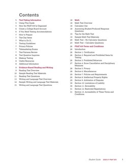 3
Student Guide  
2020-21 PSAT 8/9
	
Contents
	
5	
Test-Taking Information
5	
Using This Guide
5	
How the PSAT 8/9 Is Organiz