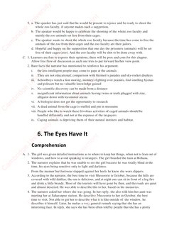 5. a. The speaker has just said that he would be present to rejoice and be ready to shoot the 
whole zoo faculty, if anyone m