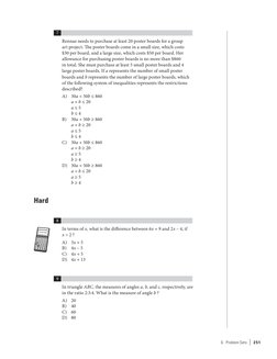 6.  Problem Sets  |  2 51
	
7
Rennae needs to purchase at least 20 poster boards for a group 
art project. The poster boards