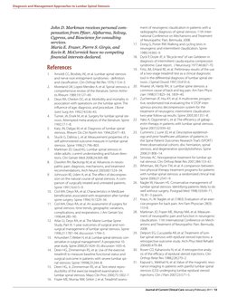 Journal of Current Clinical Care January/February 2011  13
  Diagnosis and Management Approaches to Lumbar Spinal Stenosis
Jo
