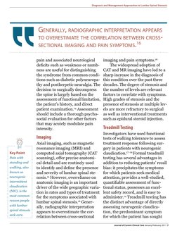 Journal of Current Clinical Care January/February 2011  7
GENERALLY, RADIOGRAPHIC INTERPRETATION APPEARS 
TO OVERESTIMATE THE
