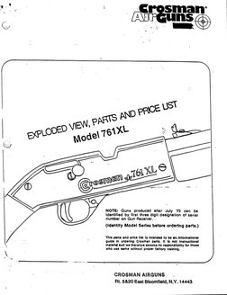 Crosman 760 Pumpmaster Manual | PDF | Firearms | Projectiles