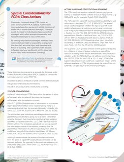 These defenses also may serve as grounds for dismissal under 
Federal Rule of Civil Procedure (FRCP) 12(b)(6) or a motion for