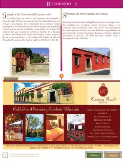 3
© 2015. Todos los derechos reservados. Prohibida
su reproducción parcial o total con fines de lucro
Índice
Mapa
Recorrido