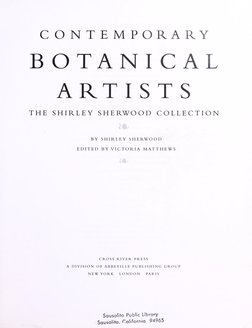 Contemporary Botanical Artists The Shirley Sherwood Collection PDF