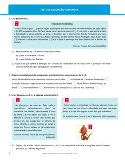 2 
Editável e fotocopiável © Texto | Novo HGP 8.o ano 
 
TESTE DE AVALIAÇÃO FORMATIVA 
 
2. Lê o documento 2.