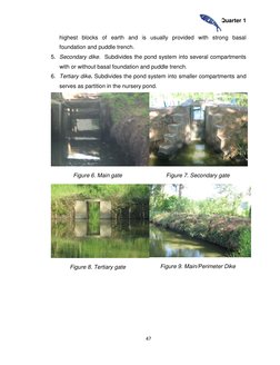 Quarter 1 
 
47 
 
highest blocks of earth and is usually provided with strong basal 
foundation and puddle trench. 
5. Secon