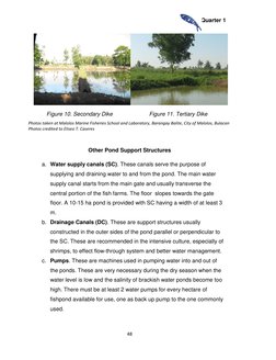 Quarter 1 
 
48 
 
 
Figure 10. Secondary Dike 
 
Figure 11. Tertiary Dike 
 
 
Other Pond Support Structures 
a. Water suppl