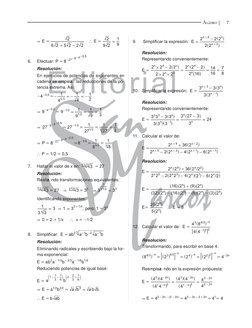 7
ÁLGEBRA
Editorial
COLECCIÓN EL POSTULANTE
12
& E = 
6 2
5 2
2 2
2
+
-
  ` E = 
9 2
2
9
1
=
6.
Efectuar: P = 8-27-9-4-0,5
Re