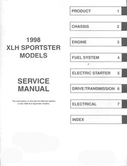 Harley-Davidson-1998 XLH 883-F1200 Sportster Service Manual PDF | PDF