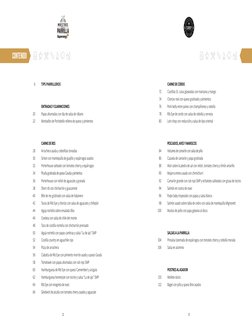 2
TIPS PARRILLEROS
ENTRADAS Y GUARNICIONES
CARNE DE RES
Papas ahumadas con dip de salsa de rábano
Montadito de Portobello rel