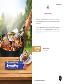 SOCIEDAD MEXICANA DE PARRILLEROS
15
TIPS PARRILLEROS
REPOSA LA CARNE
• Papel Aluminio Reynolds®
• Charola o recipiente
El pro