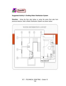 ICT – TECHNICAL DRAFTING – Grade 10 
169 
 
 
Suggested Activity 4: Drafting Water Distribution System  
 
Direction:  Using