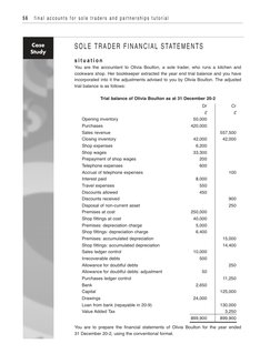 Sole Trader Financial Statements Guide | PDF | Debits And Credits | Expense