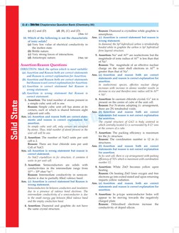 Shiv Das
C–2 n Shiv Das Chapterwise Question Bank (Chemistry XII)
Solid State
	
	 	(c)	 (C) and (D)	
(d)	 (B), (C) and (D)
[A