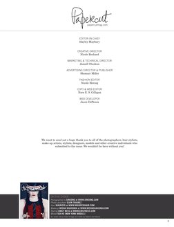 3
ON THE COVER
Photographed by SINSONG at WWW.SINSONG.COM
Photo assistant ELVIN TAVAREZ
Hair MAURICIO at WWW.MAURICIOHAIR.COM