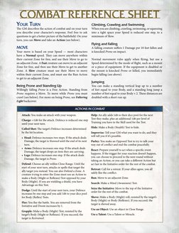 Soulbound Combat Reference Guide | PDF